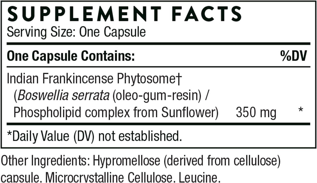 Boswellia Phytosome 60 Capsules