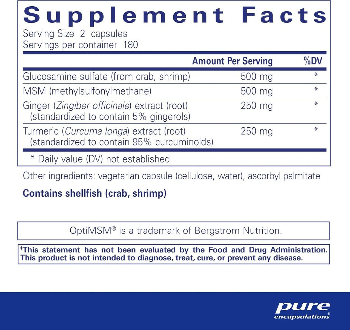 Glucosamine MSM 360 Veggie Caps