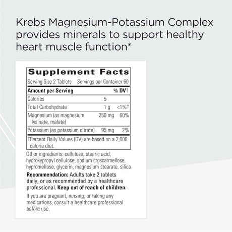 Krebs Magnesium-Potassium Complex 120 Tablets