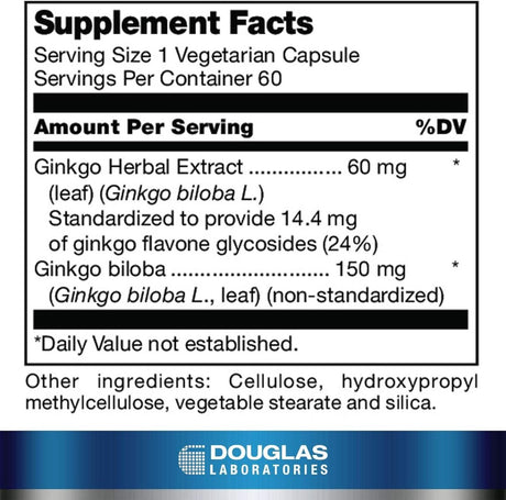 Ginkgo Biloba Max-V 60 Capsules