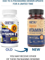 Deva Vegan Vitamin E with Mixed Tocopherols 400 IU