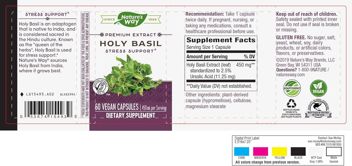 Holy Basil 60Veggie Caps