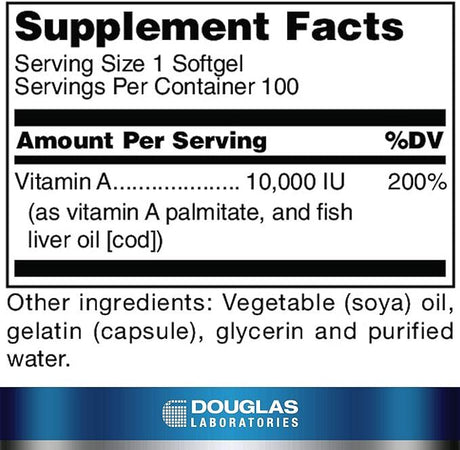 Vitamin A 100 Softgels