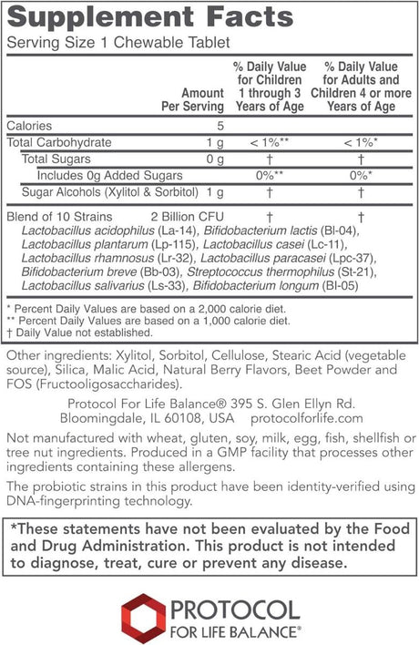 Chewable Probiotic-4 90t (F)