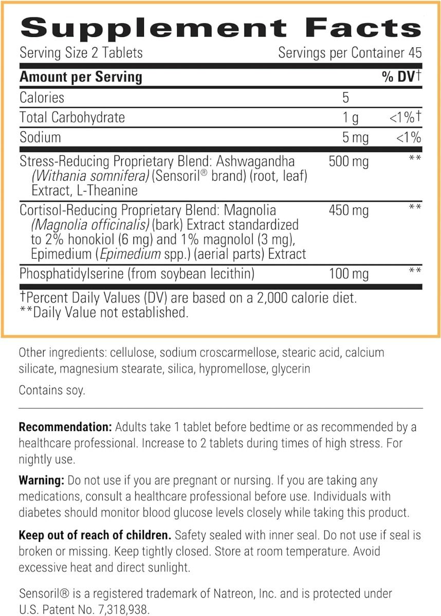 Cortisol Manager 90 Tablets