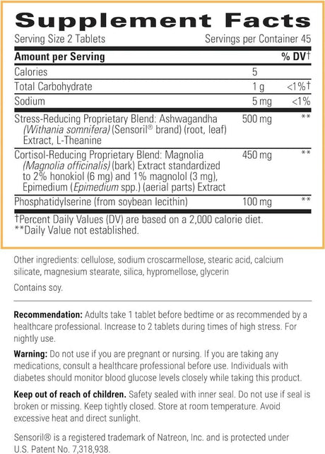 Cortisol Manager 90 Tablets