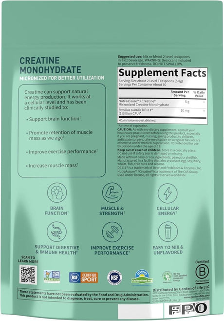 Sport Creatine Plus Probiotics (348 G) Powder Unflavored