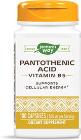 Pantothenic Acid 250 MG 100 Capsules