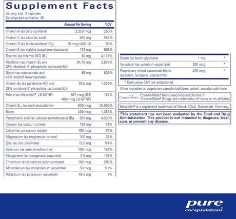 Nutrient 950 without Copper and Iron 180 Capsules