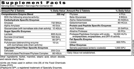 Vital-Zymes Chewable 180Chewable Tablets