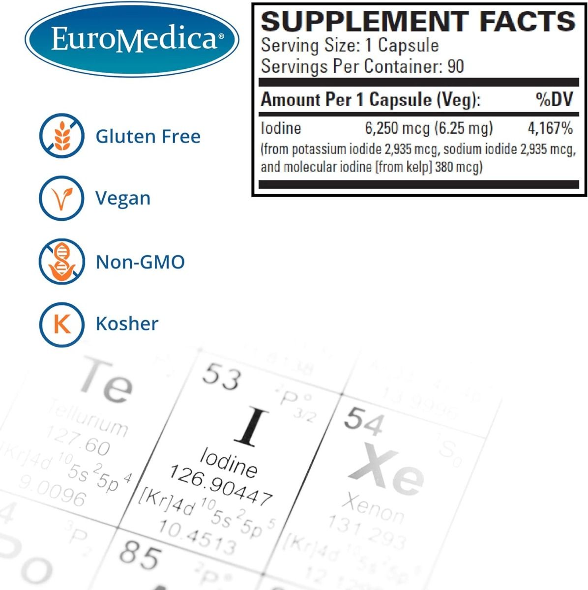 Tri-Iodine 6.25mg 6.25 MG 90 Capsules