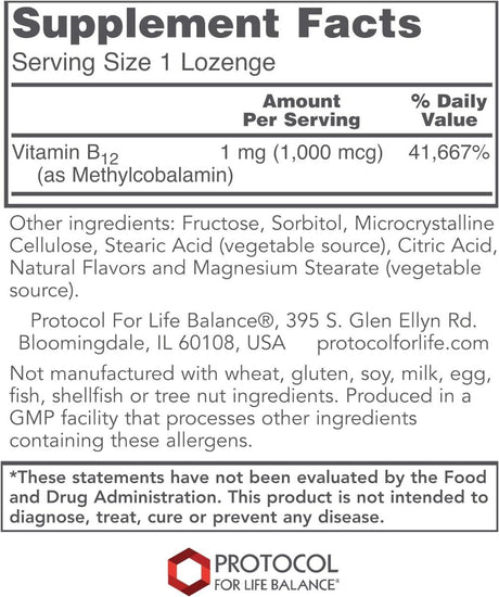 Methyl B-12 1000 MCG 100 Lozenges