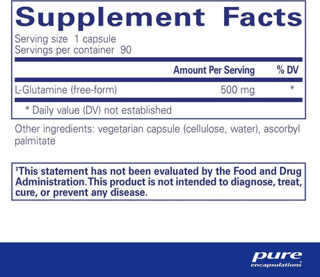 L-Glutamine 500 MG 90 Capsules