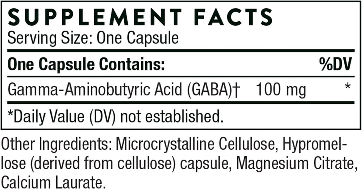 PharmaGABA-100 100 Mg 60 Veggie Caps