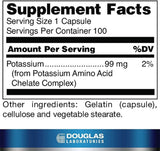 Potassium Chelated 99 MG 100 Capsules