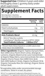 Kids Probiotic Gummy 3 Billion 30 Gummies Cherry