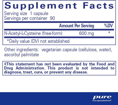 NAC 600 MG 90 Veggie Caps