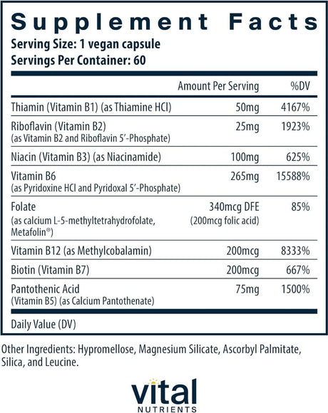 B6 + B Complex 60 Capsules