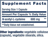 N-Acetyl-L-Cysteine 600 MG 60 Veggie Caps