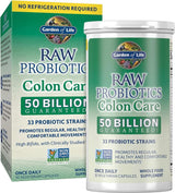 RAW Probiotics Colon Care Shelf Stable 50 Billion 30 Veggie Caps