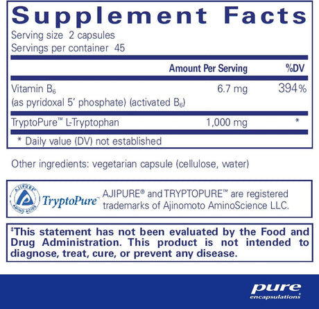 L-Tryptophan 90 Veggie Caps