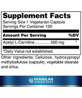 Acetyl-L-Carnitine 500 MG 120 Veggie Caps