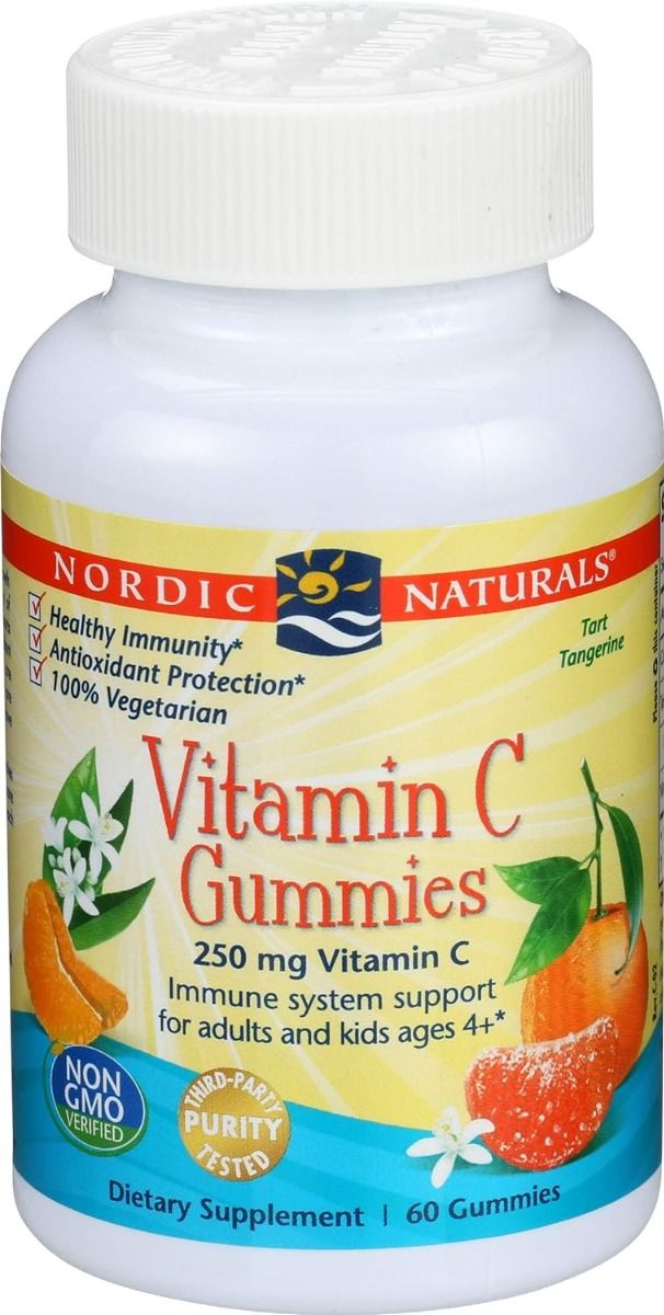 Vitamin C Gummies 250 MG 60 Gummies Tangerine