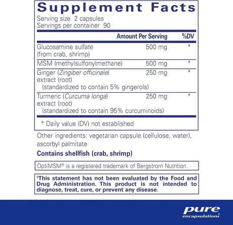 Glucosamine MSM 180 Veggie Caps