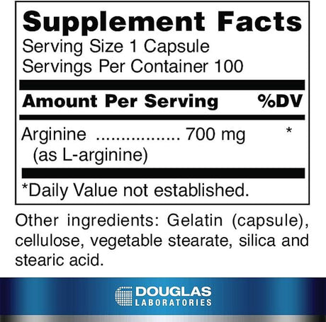 L-Arginine 700 MG 100 Capsules