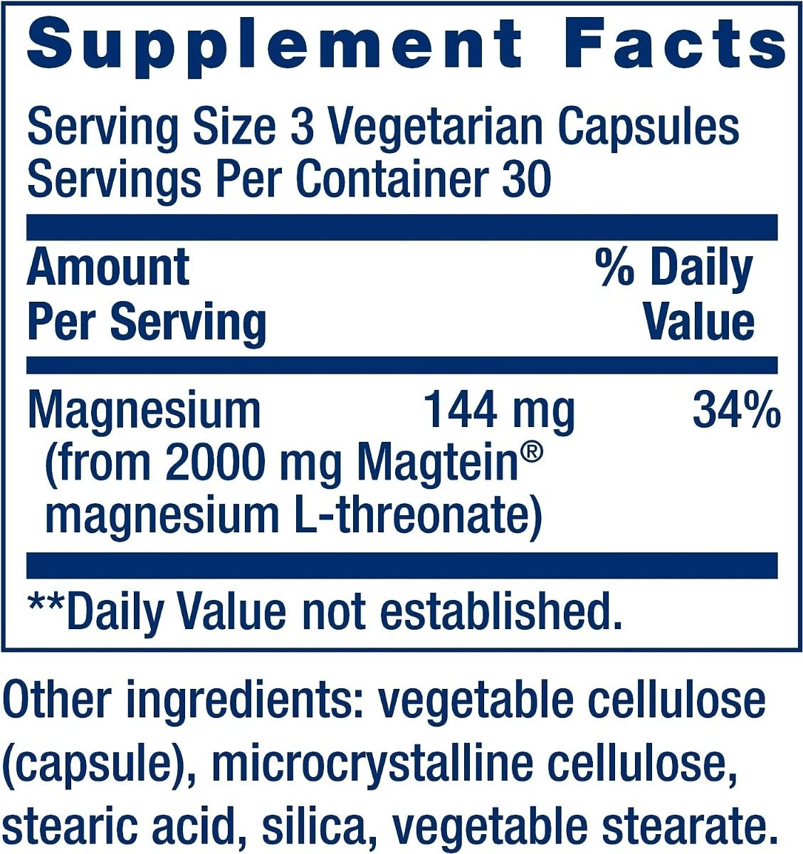 Neuro-Mag Magnesium L-Threonate 90 Veggie Caps