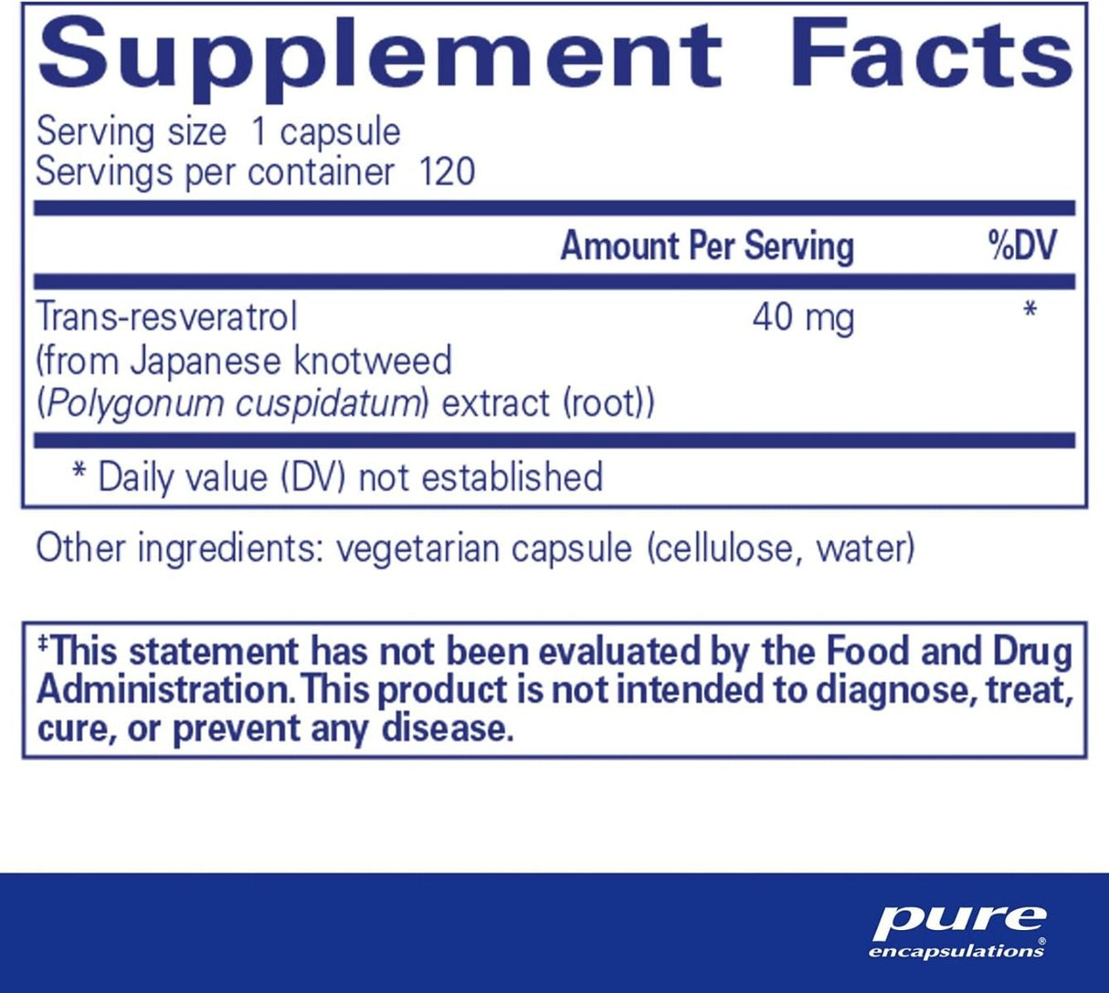 Resveratrol 120 Capsules