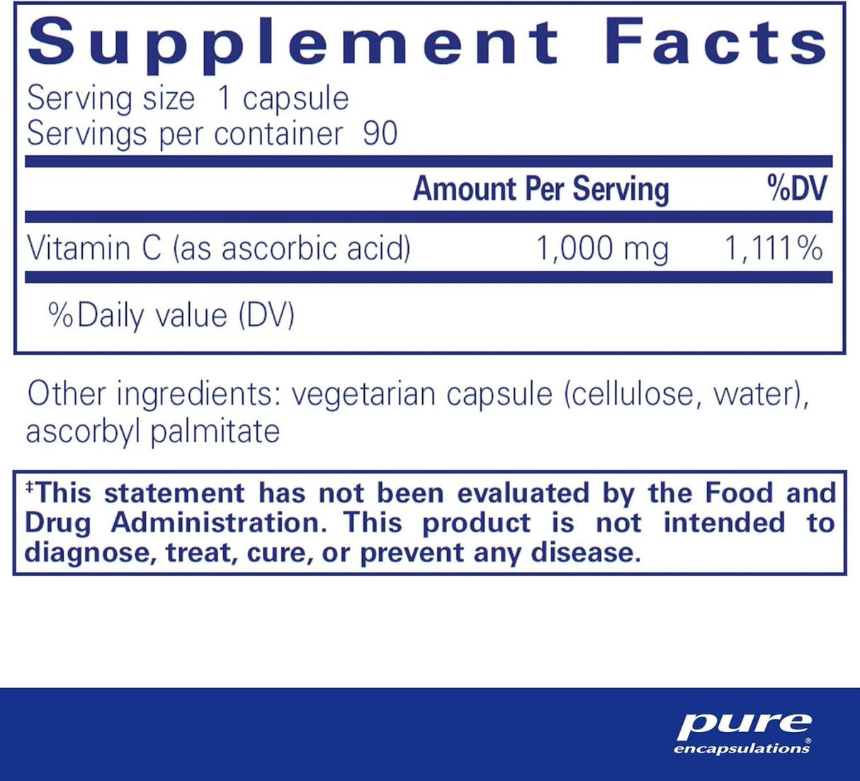 Ascorbic Acid 90 Veggie Caps