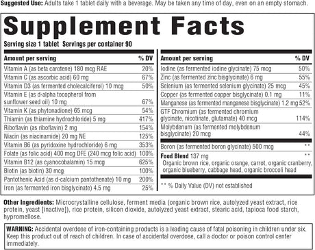 One Daily 90 Tablets