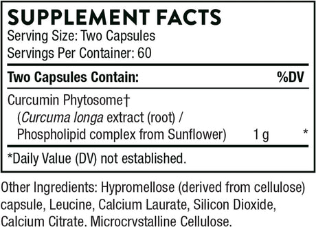 Curcumin Phytosome 1000 MG FKA Meriva 500-Sf