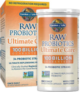 RAW Probiotics Ultimate Care Shelf Stable 100 Billion 30 Veggie Caps