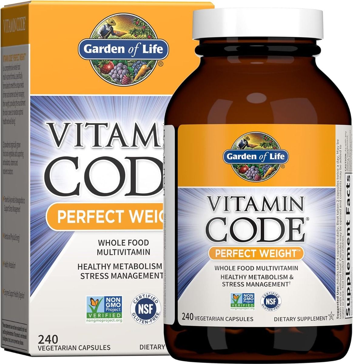 Vitamin Code Perfect Weight 240 Veggie Caps