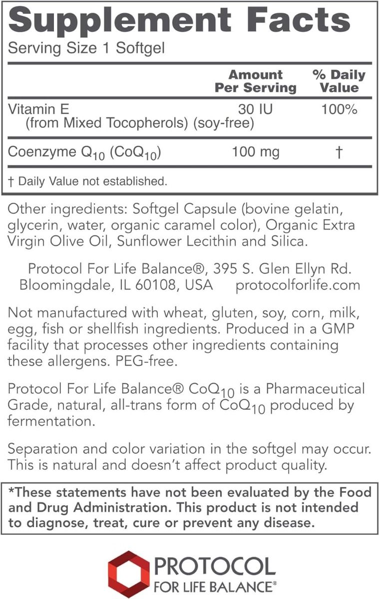 CoQ10 100 MG 90 Softgels