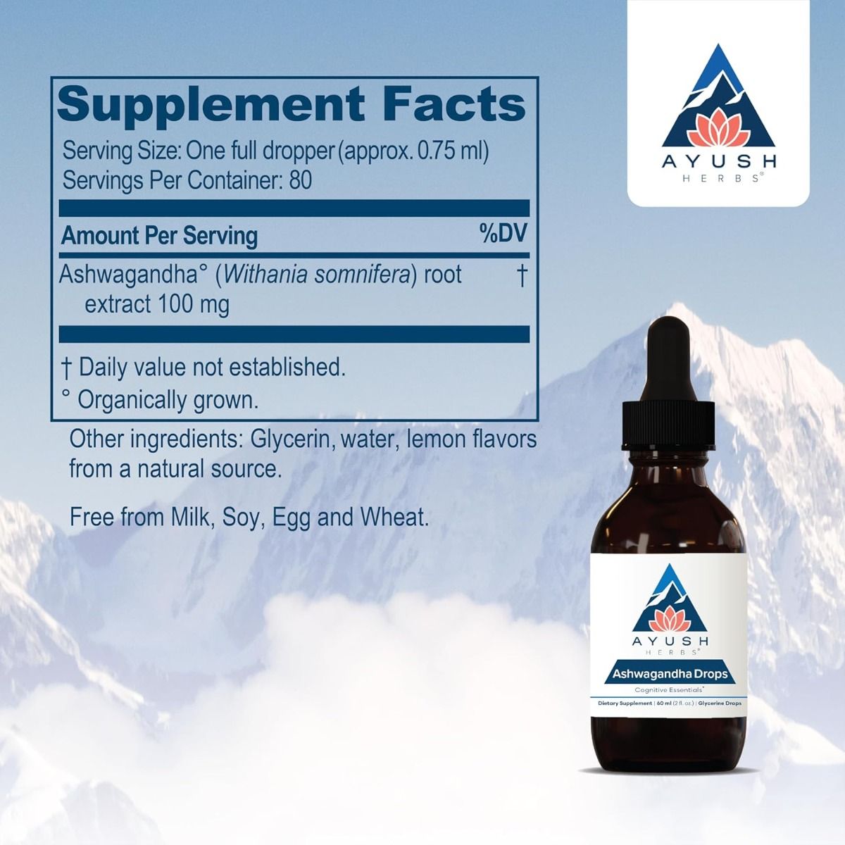 Ashwagandha Drops 2 fl Oz Drops