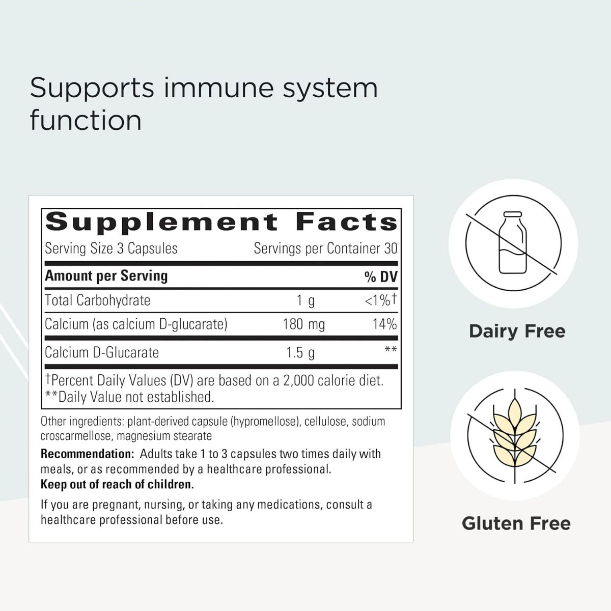 Calcium D-Glucarate 90 Veggie Caps