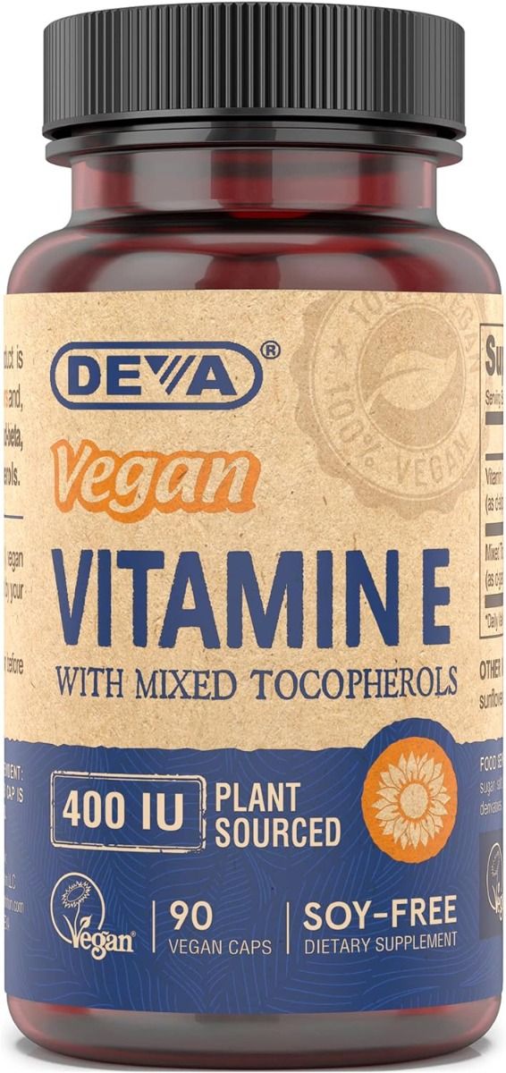 Deva Vegan Vitamin E with Mixed Tocopherols 400 IU