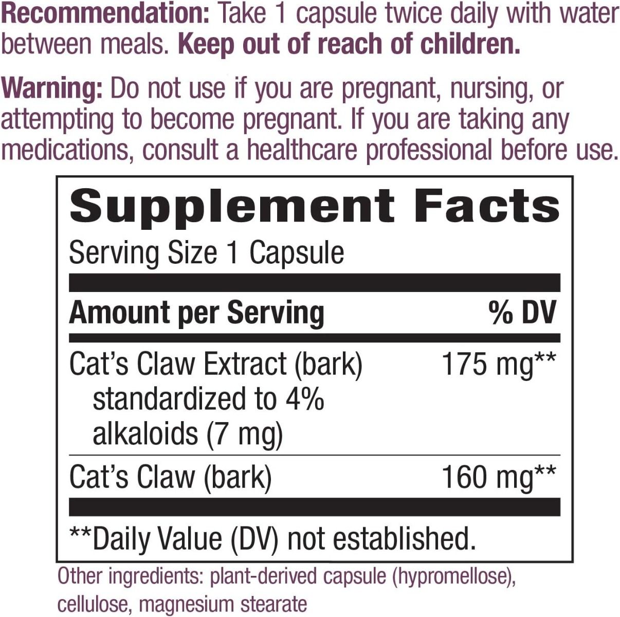 Cat’s Claw 60Capsules