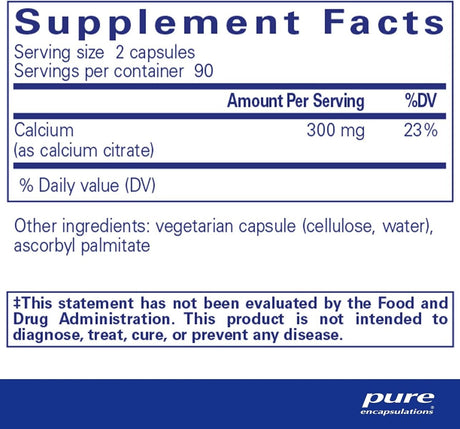 Calcium Citrate 180 Capsules