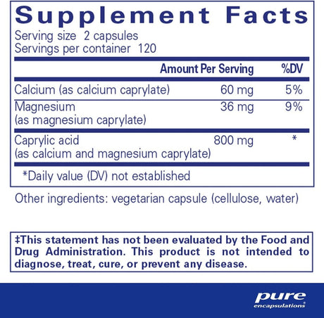 Caprylic Acid 240 Veggie Caps