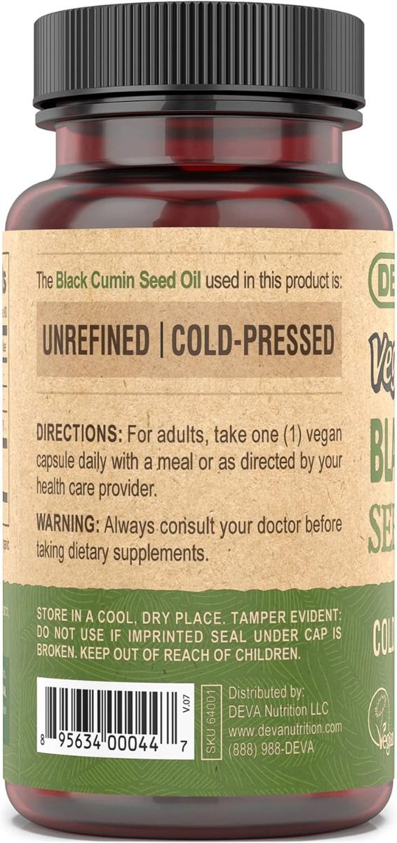 Black Cumin Seed Oil 90Vegan Capsules