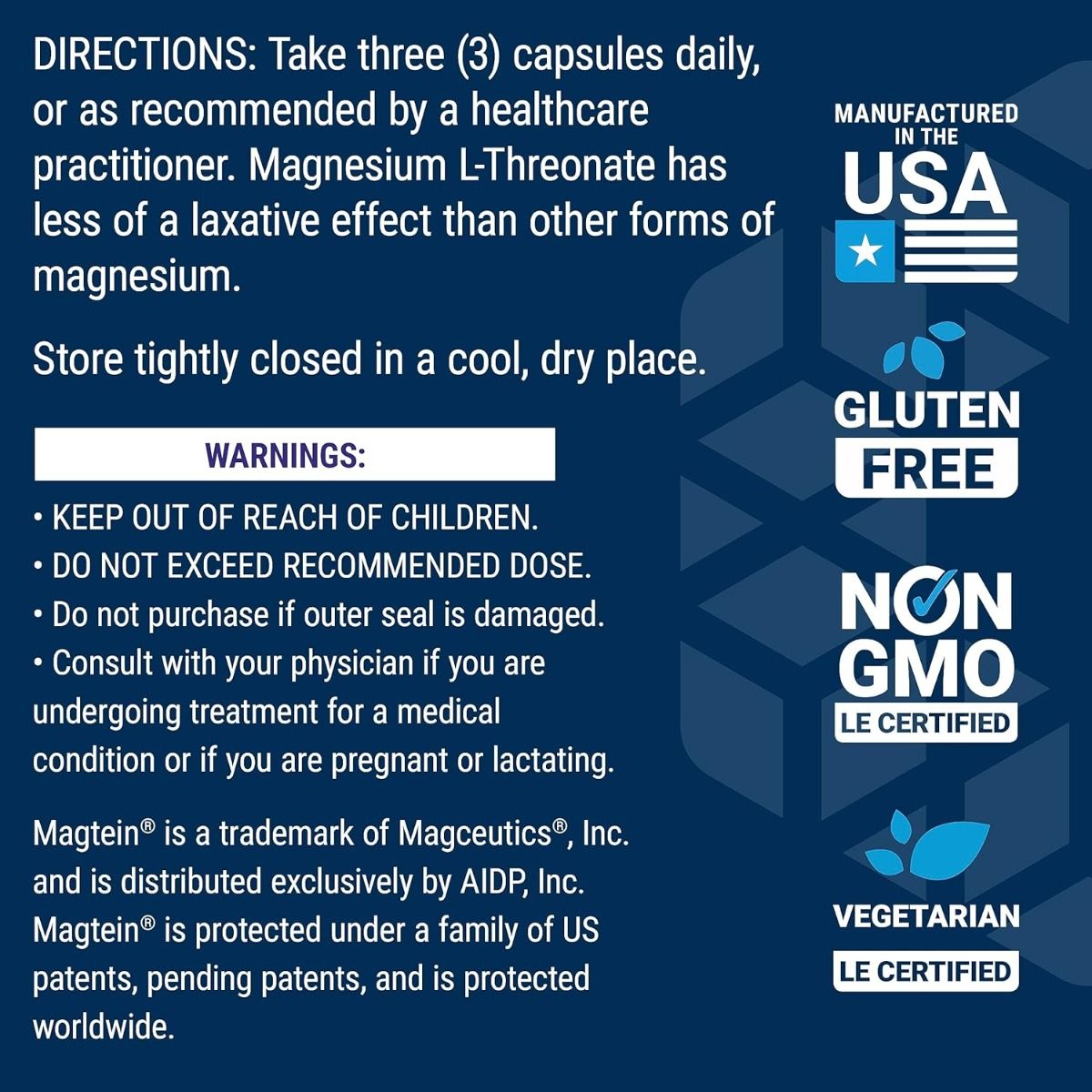 Neuro-Mag Magnesium L-Threonate 90 Veggie Caps