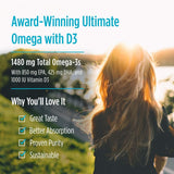 Ultimate Omega Xtra 60 Softgels Lemon