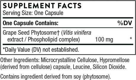 Grape Seed Extract Fka O.P.C.-100 100 MG 60 Veggie Caps