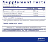 Glucosamine + Chondroitin with MSM 360 Veggie Caps