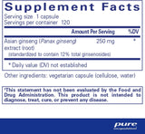 Panax Ginseng 120 Capsules