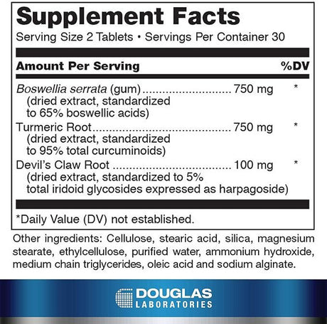 Boswellia-Turmeric Complex 60 Tablets